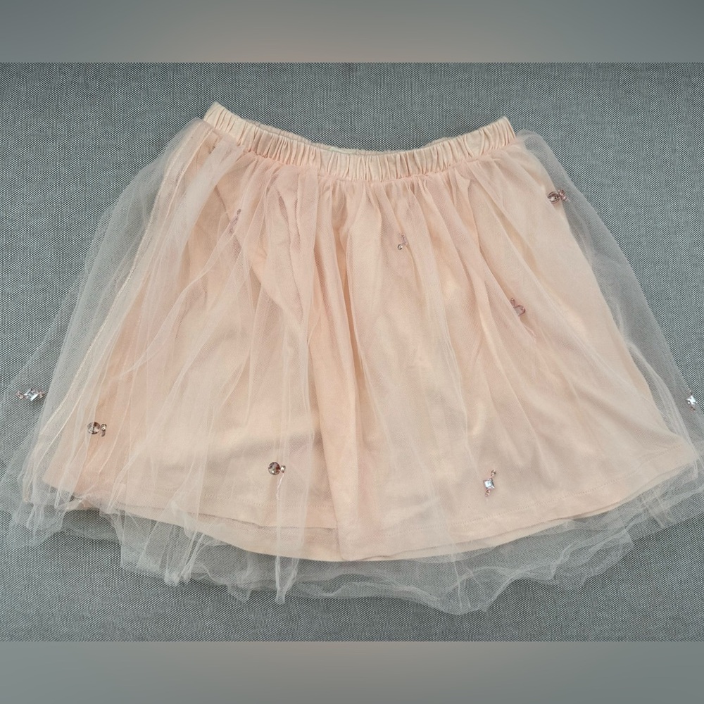 Crewcuts blush pink tulle skirt size 8